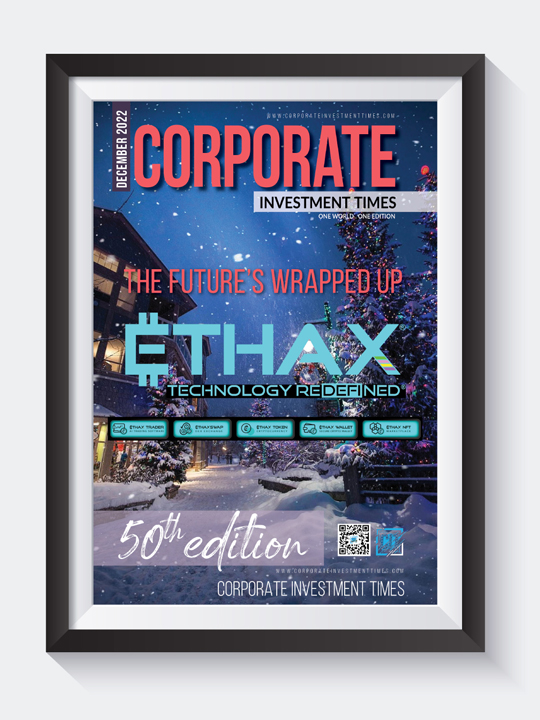 Corporate Investment Times December 2022 with ETHAX on Cover