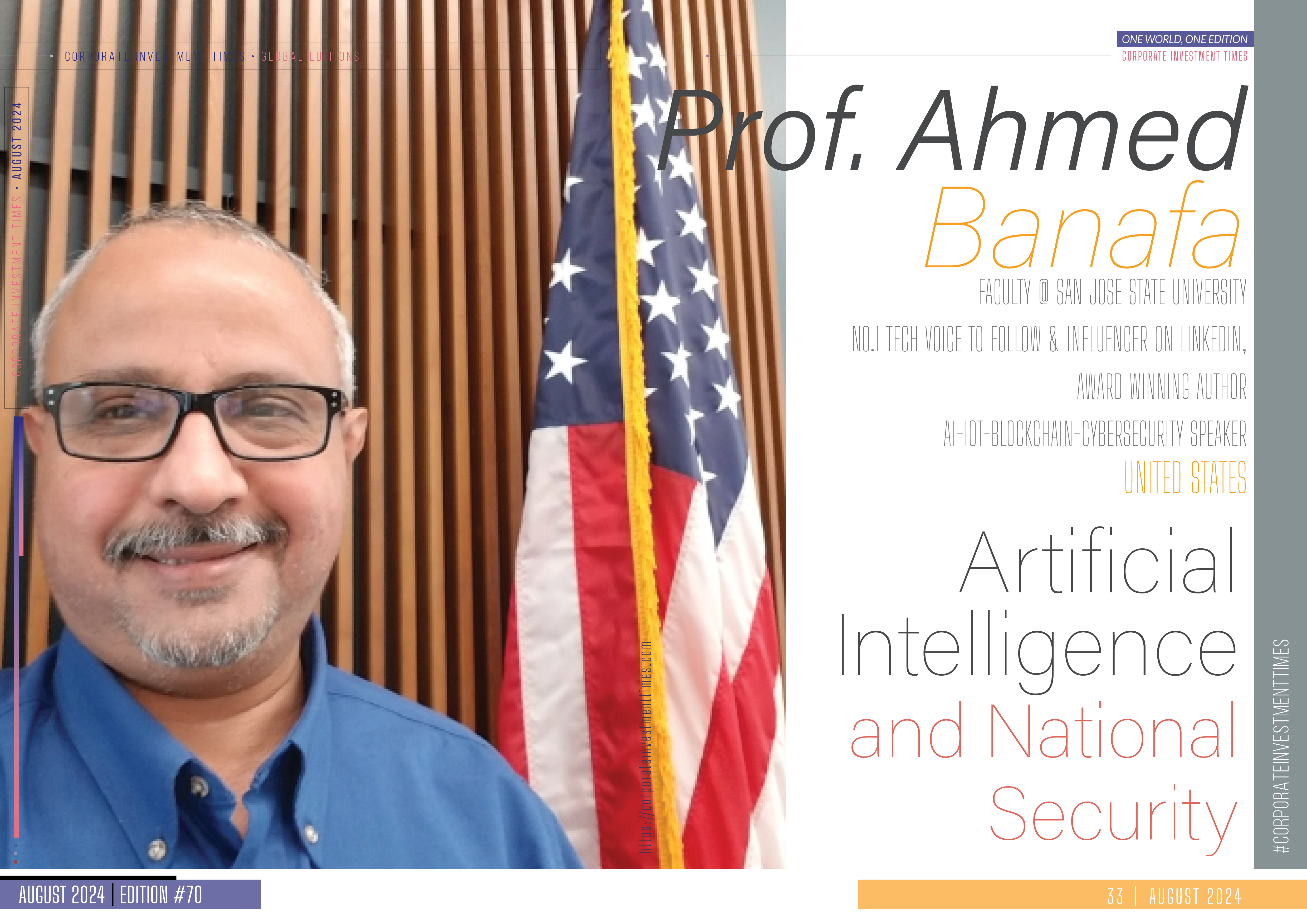 Artificial Intelligence and National Security - Prof. Ahmed Banafa, Faculty @ San Jose State University, UNITED STATES