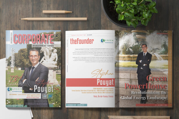 Stephan Pouyat, GREEN POWERHOUSE, Founder & Chairman from Paris, France, on Cover