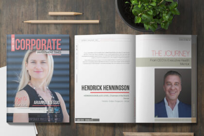 The Journey: From CEO to Executive Health Mentor Hendrick Henningson Chairman of the Board | Owner | HENNINGSON BLACK LEVEL Helsinki – Dubai – Singapore – Global